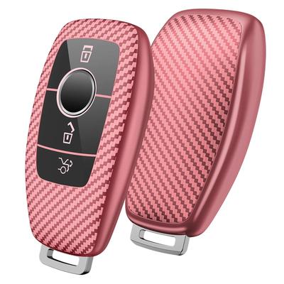PANPHEN Benz Key Case, Benz Key Cover, Carbon Fiber, 360 Degree Full Protection, Scratch-Resistant,
