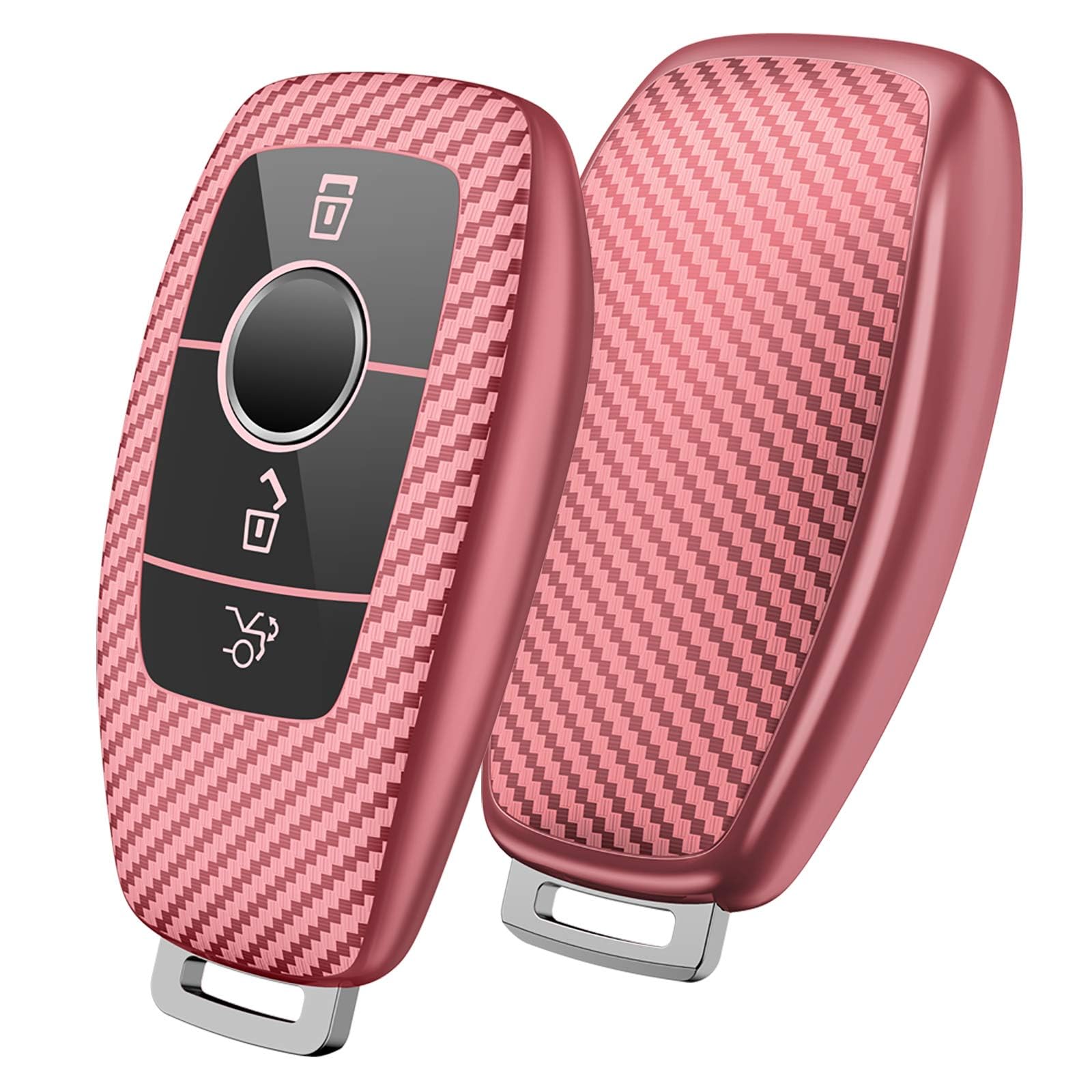 

PANPHEN Benz Key Case, Benz Key Cover, Carbon Fiber, 360 Degree Full Protection, Scratch-Resistant, Benz key case Benz