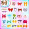 50 Bow Stickers Girl Princess Little Girl Bow Kids Puzzle Bonus Stickers