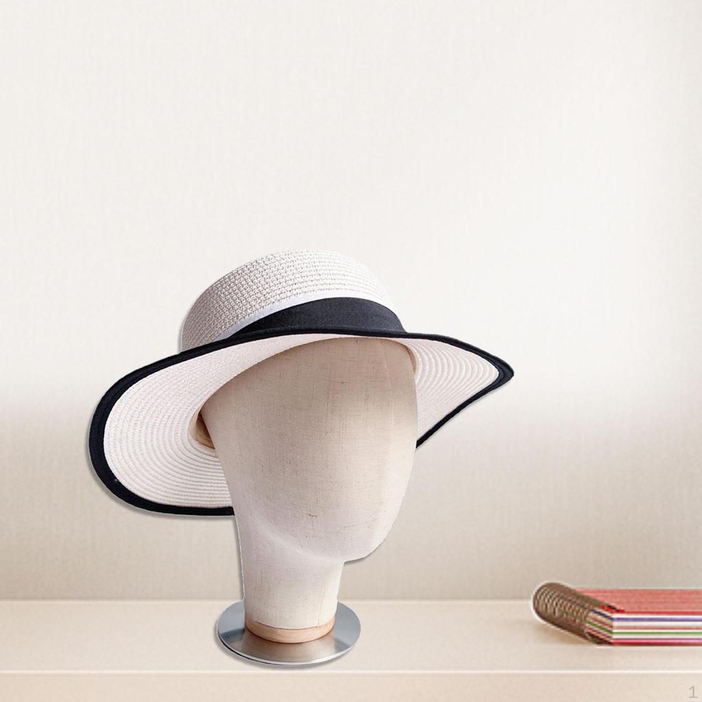 Cap Stand Hat Display Head Versatile Mannequin Model Metal Base for Glasses Earphones