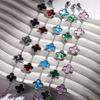 Bracciale Quadrifoglio Fortunato Boutique Non Sbiadisce Acciaio al Titanio Gioiello per Mano Moda Versatile Bracciale da Donna
