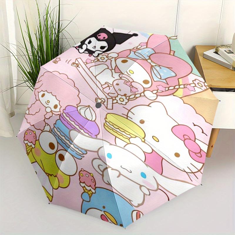 

Happy My Melody and Friends Automatic Folding Umbrella - 3 Folding Design, Vivid Cartoon Pattern, Suitable for Outdoor Activities, A Gift for Fans In