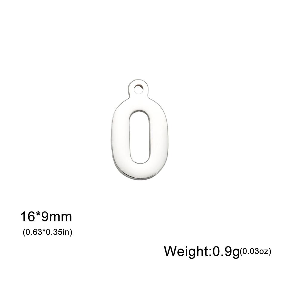 My Shape 1-25 Numbers Charms Stainless Steel Lucky Number Pendant for Necklace Bracelet Jewelry DIY Accessories Wholesale 10pcs