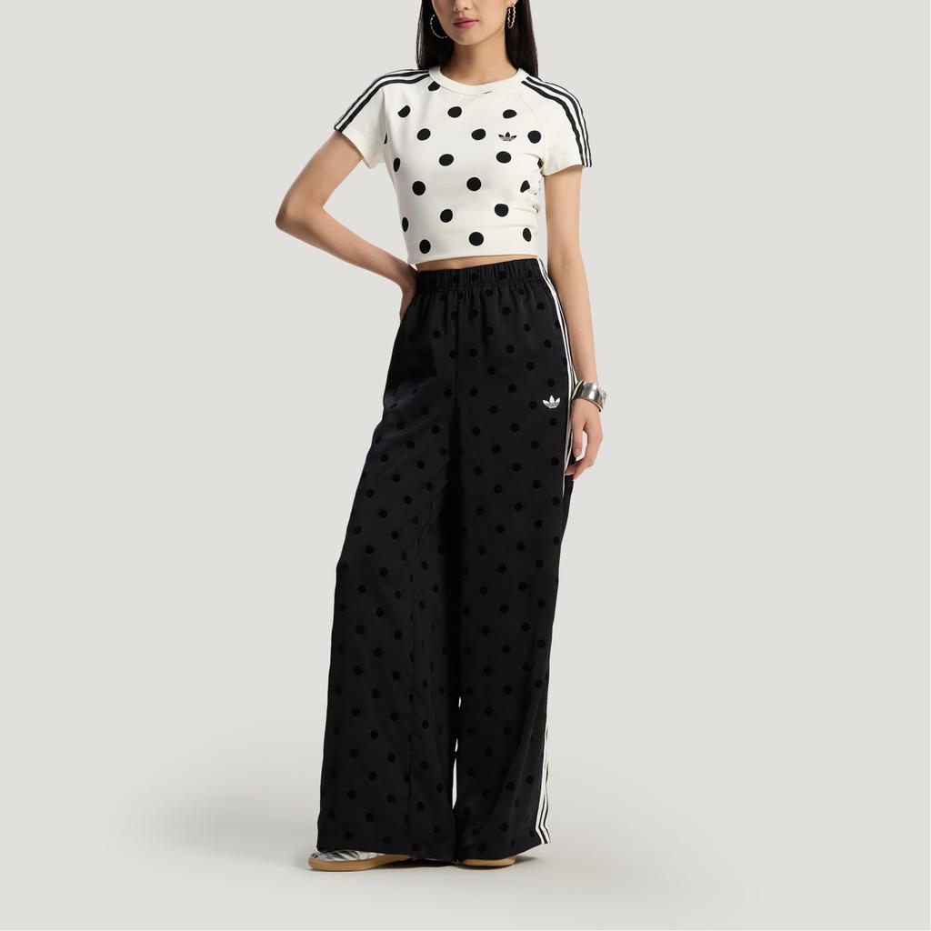 Adidas Originals SATIN POLKA DOTS WIDE LEG PANT Casual Pants Women's KV1169