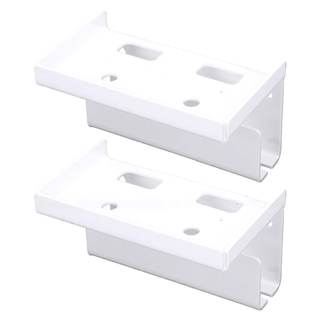 2PCS Electric Toothbrush Holder Acrylic Wall Mounted Electric Toothbrush Stand with Cord Organizer for Bathroom Vanity