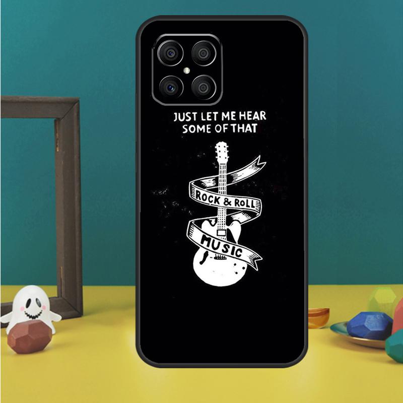 Rock Roll Skull Case For Honor Magic 5 6 7 Lite Honor 200 Pro 50 70 90 Lite X9b X9a X8b X8a X8 X9 X9c Cover