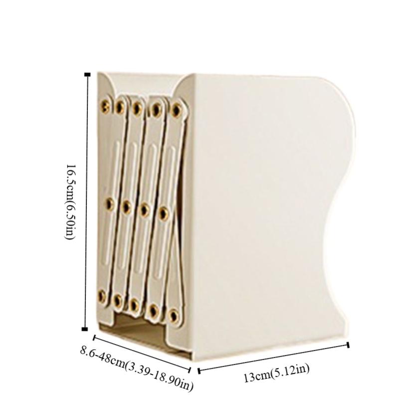 Foldable Display Bookshelf Retractable Bookstand Multifunction File Sorter Rack  Book Holder