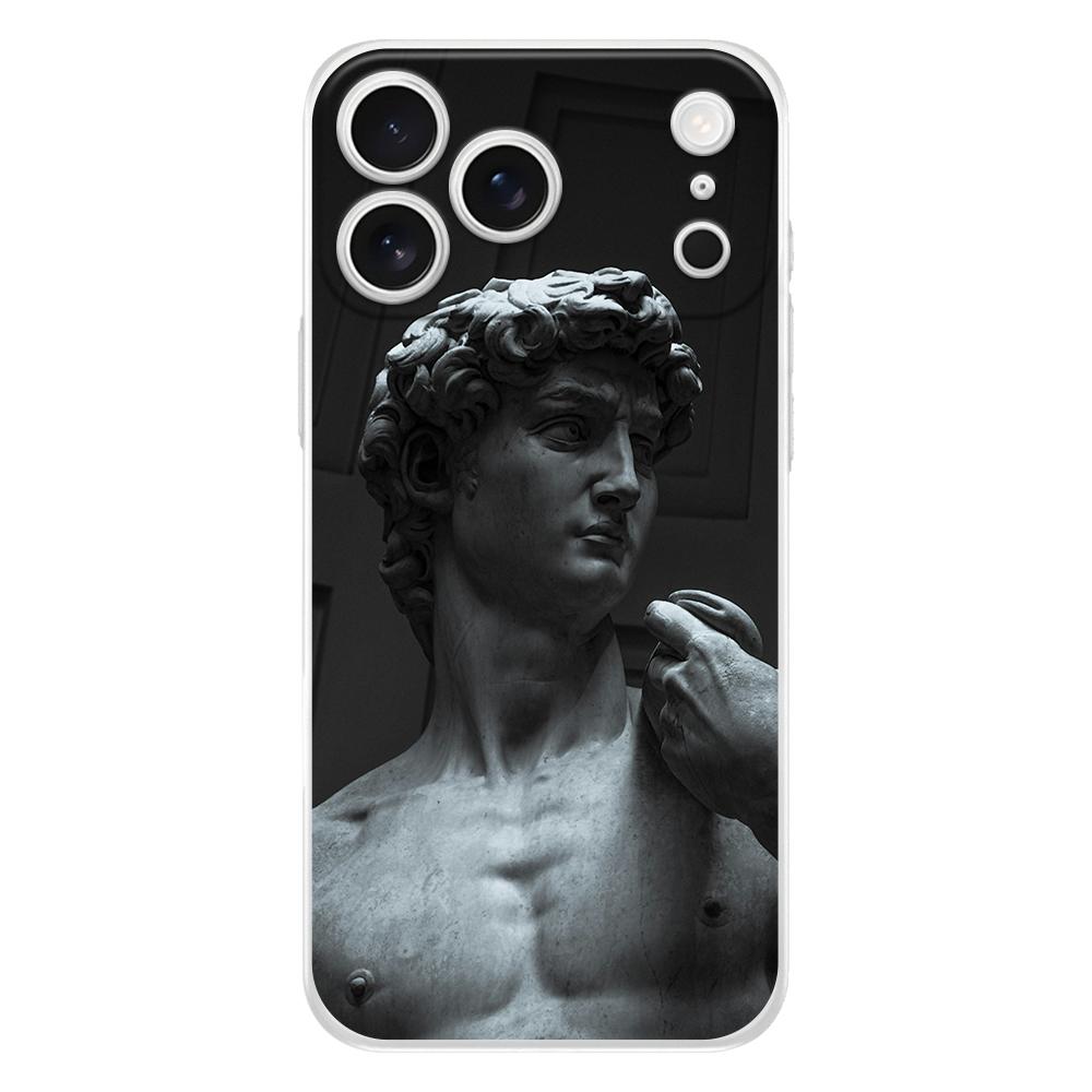 Clear TPU Phone Case For iPhone 17 Air 16E 16 11 15 14 Pro MAX 12 13 7 8 Plus SE Easter Cover Protection Ancient Greek Sculpture
