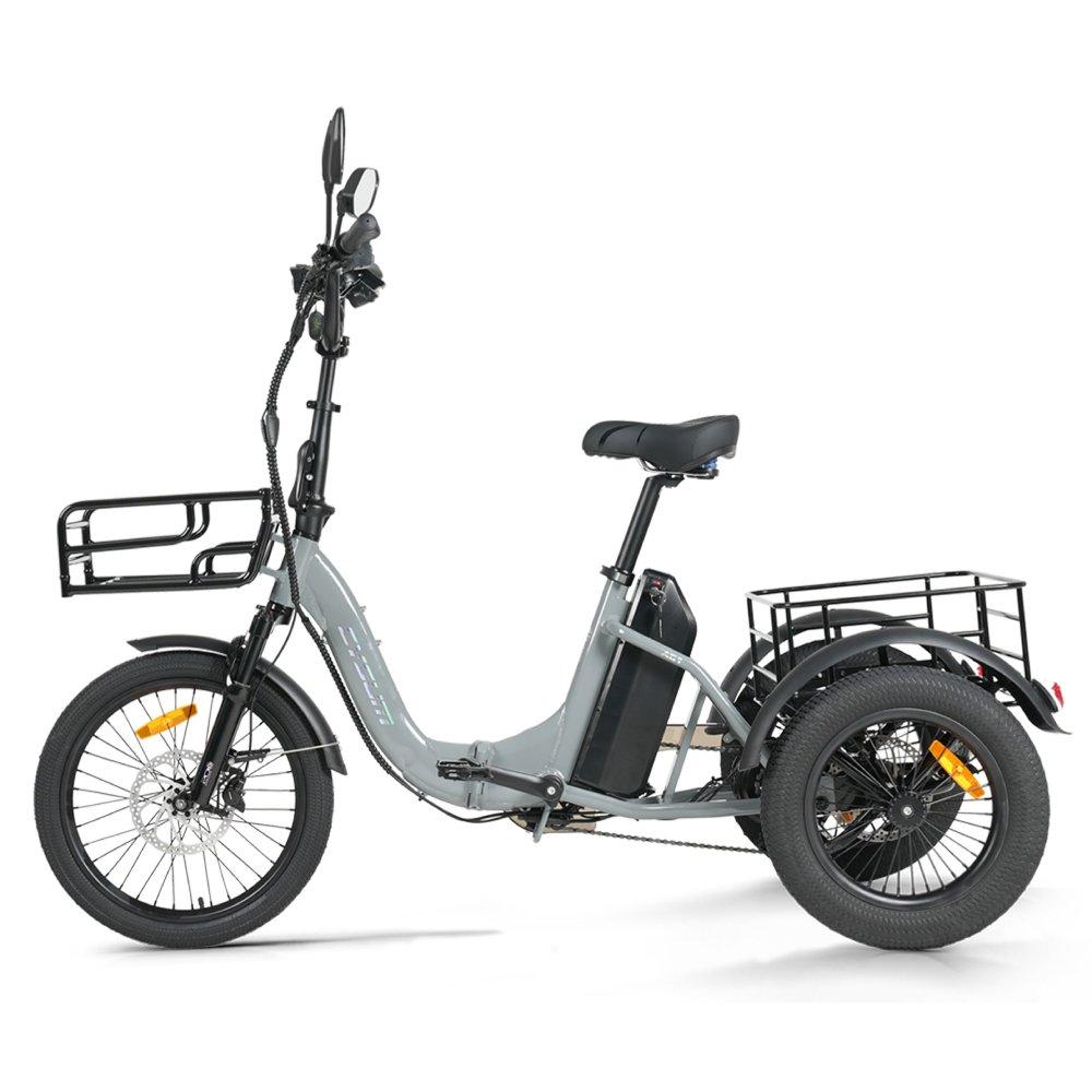 Cysum AG1 Pro Electric Tricycle For Adult 750W Motor 48V 20AH Battery F 20×2.1 / R 16×3.0 KENDA Tire Electric Tricycle