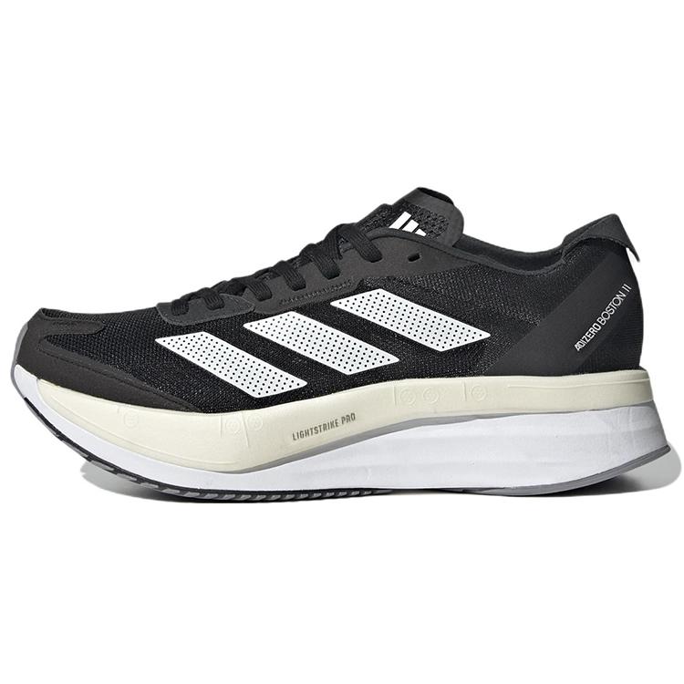 New Adidas Adizero Boston 11 'Black White' Women's GX6657