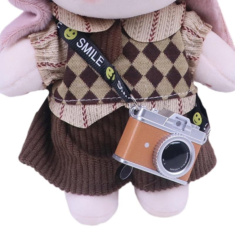 Smiling Face Camera Keychain With LED Light And Sound Effect Detail Creative Hanging Pendant For Parties Gifts