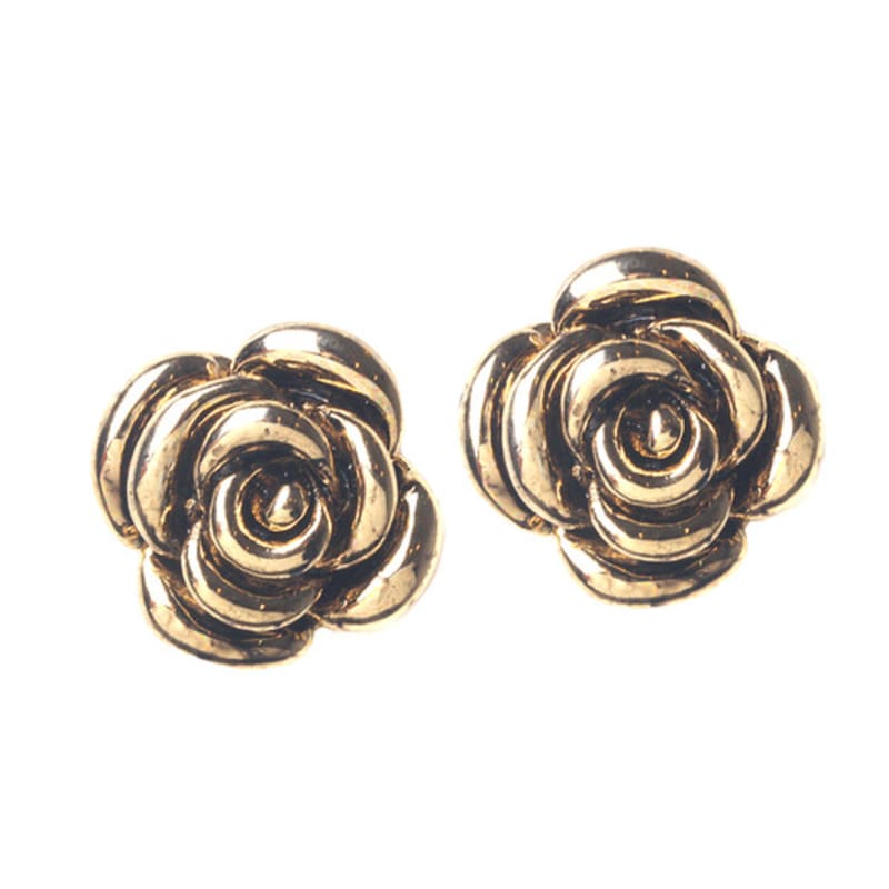 

glammuse Вінтажна сережка Троянда silver