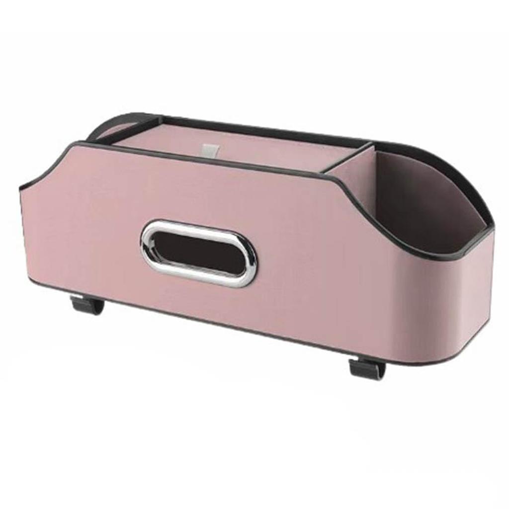 Multifunctional Car Back With Plastic Storage Box And Cup Holder For Travel Thing