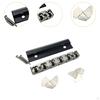 Gitarrensattel aus Edelstahl, Befestigungsmaterial, 43 mm, mit Schraube Ersatzteil Rollensattel für