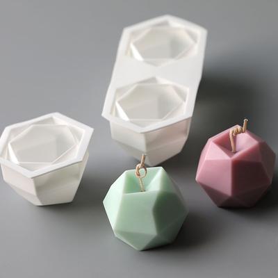 Rhombus Ball Kerze Form Würfel Geometrische Form Schokolade Mousse Backen Silikon Form Kerze Machen Kit DIY Fondant Formen