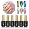Biutee Gel Nail Glitter Flash Nail 6 Fine Shining Nail Polish Polish, Colors, 8ml, Particles, Nail, Iridescent, Gel, Polygel, UV/LED Compatible,