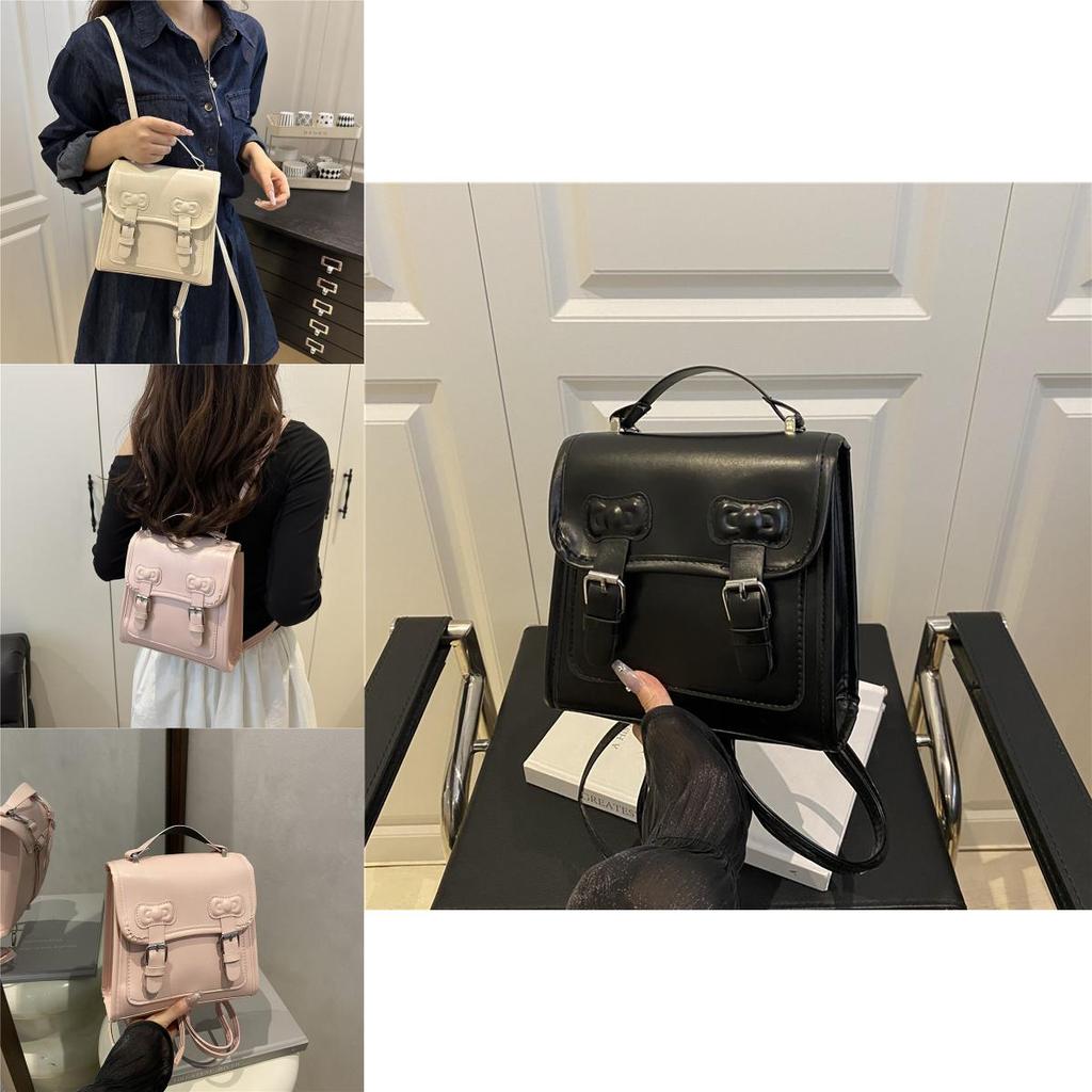 Pu Lace Butterfly Knot Backpack With Large Capacity For Daily Use And Street Style