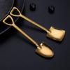 Stainless Steel Shovel Spoons Lightweight Portable Creative Food Safe for Ice Cream Travel Office Snack Time