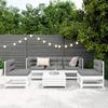 VidaXL Garden Lounge Set 6 Pcs White Solid Pine Wood 3250713