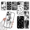 Black White Tropical Palm Trees Phone Case For iPhone 17 Air 15 16 16e 11 12 13 14 Pro Max Cover For iPhone 17 Air Max Plus