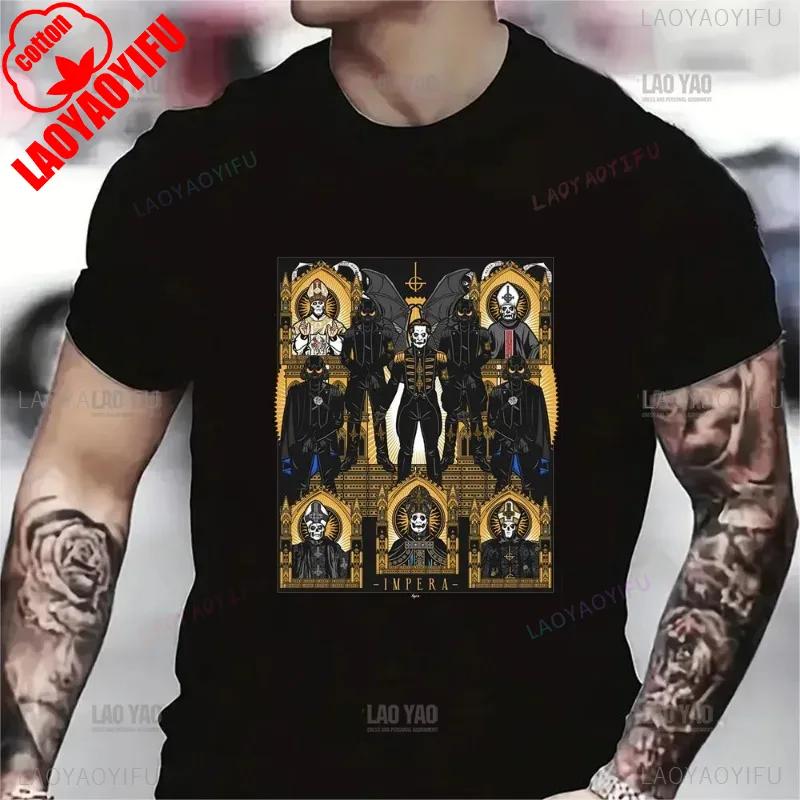 Casual Fashion Ghost of Tsushima Als Heavy Metal Band Musik Parodie Schwarzes T-Shirt Unisex Baumwolle Streetwear Hipster Ropa Hombre