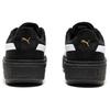 Puma Platform Trace V Suede Comfortable Low-Top Sneakers Women Sneakers Black White 372613-01