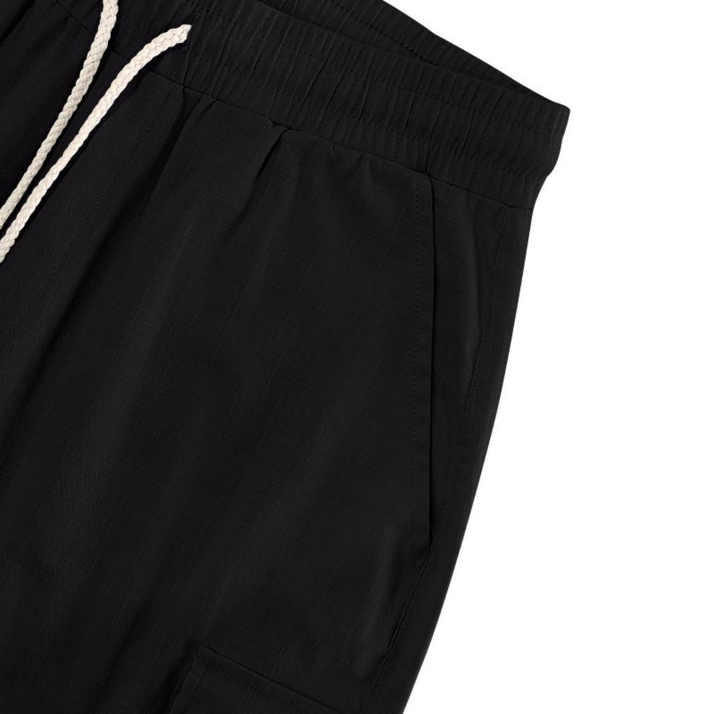 Men's Multi Pocket Cargo Shorts Lightweight Breathable Summer Beach Casual Shorts with Elastic Waistband and Drawstring for Outdoor Activities