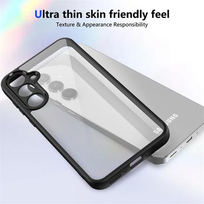 Hochwertige transparente Acryl-Rückseite für Samsung iPhone Xiaomi Redmi für Samsung Galaxy A35 A55 A25 A15 A54 A34 A24 A14 A26 Abdeckung Silikon TPU
