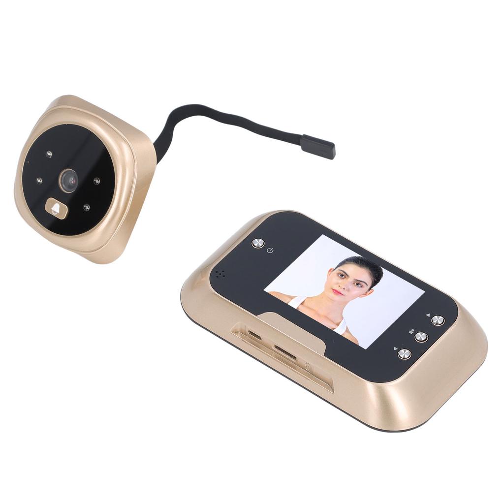 Türspionkamera Automatische Fotoaufnahme Wasserdicht 120 Grad Betrachtungswinkel Infrarot-Nachtsicht 1050mAh