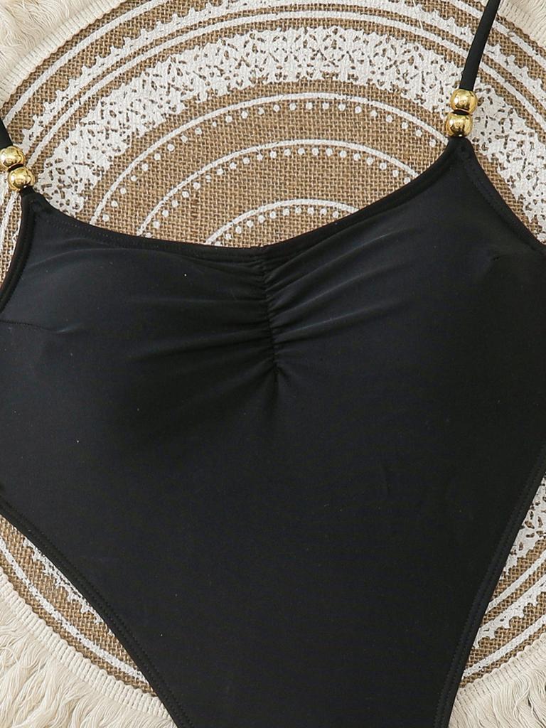 Tanga Sexy Dámské Jednodílné Plavky Plavky Ženské Push Up Jednobarevné Biquini Monokini Plavecký Oblek Plavky Plážové Oblečení