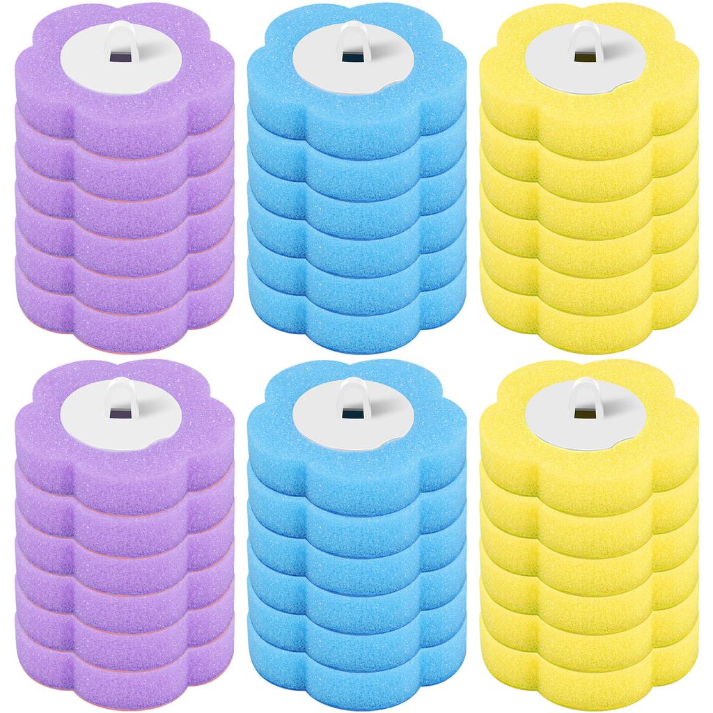 18/36 Stuks Toiletborstel Wegwerp Vervangkop Reinigingsset Toiletpotborstel Lange Steel Wc Accessoires Gereedschap