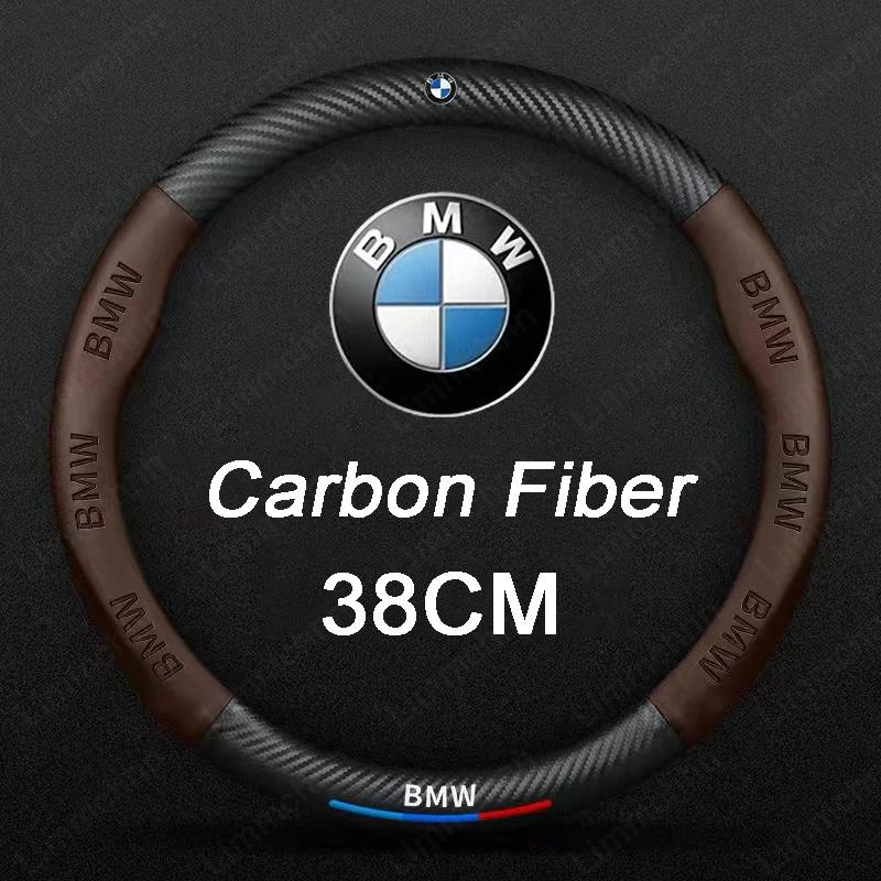 For BMW X1 X2 X3 X4 X5 X6 MSport M4 NEW Car Steering Wheel Cover Three-Dimensional Anti Slip Decor Steering Wheel Elastic Covers