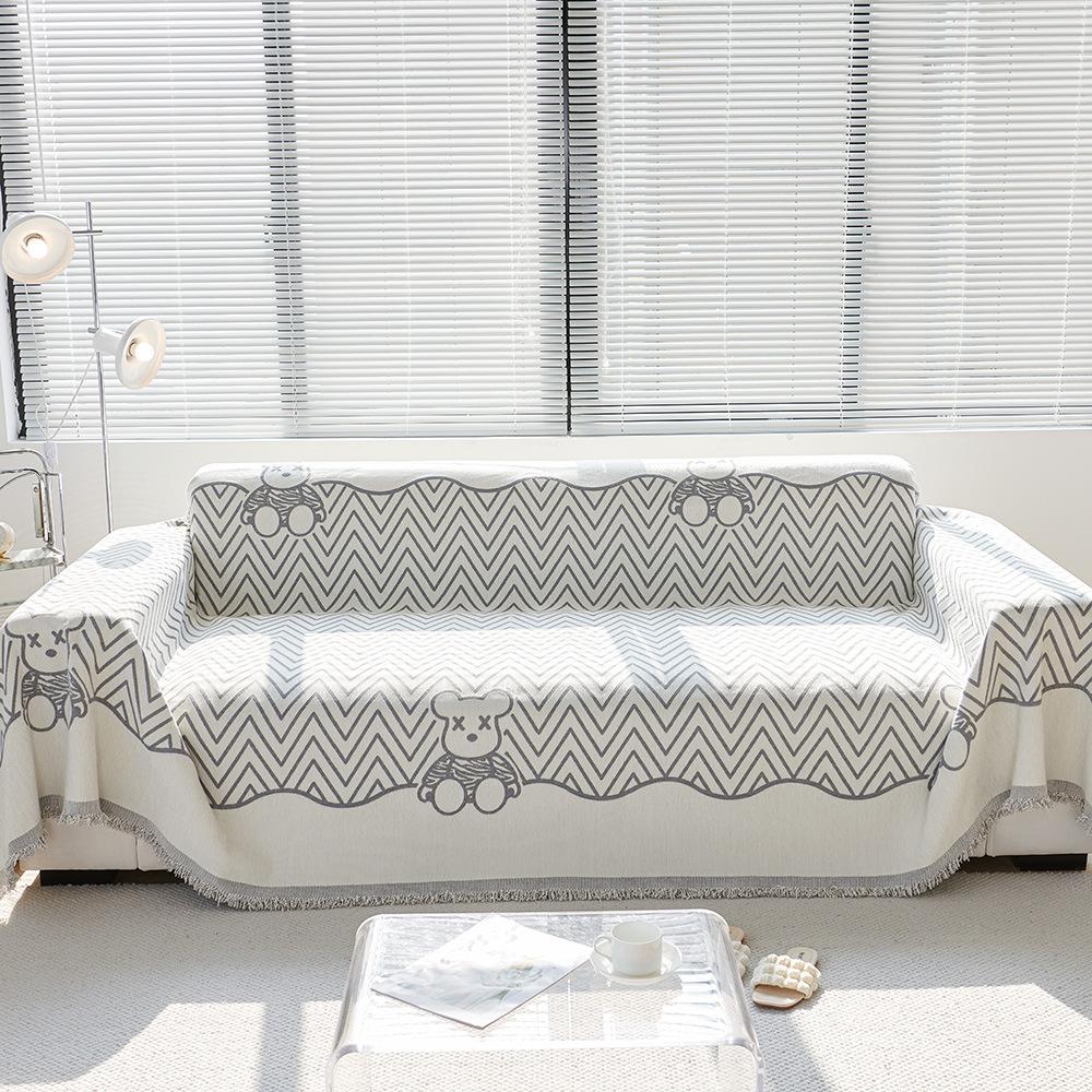 Chenille Sofa Cover Cloth Back Cushion Towel Universal All-season Sofa Cover Cushion Non-slip Anti-cat Scratch Sofa Towel