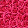 50Pcs Handmade Soap Rose Flower Three Layer Rose Wreath Making Artificial Rose Flowers Realistic Floral DIY Flower Head