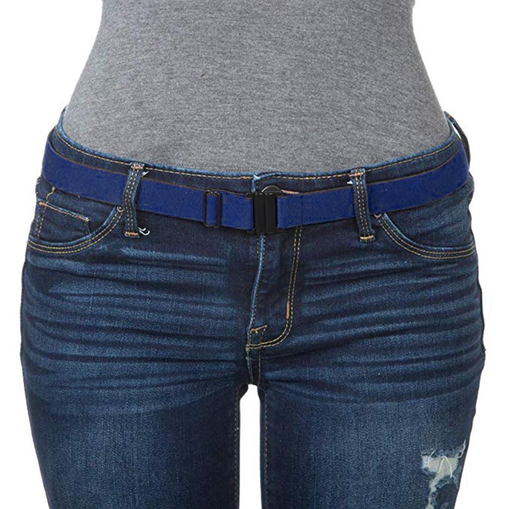 

[brisand] Эластичный ремень с плоской пряжкой и нескользящей подложкой One Size синий