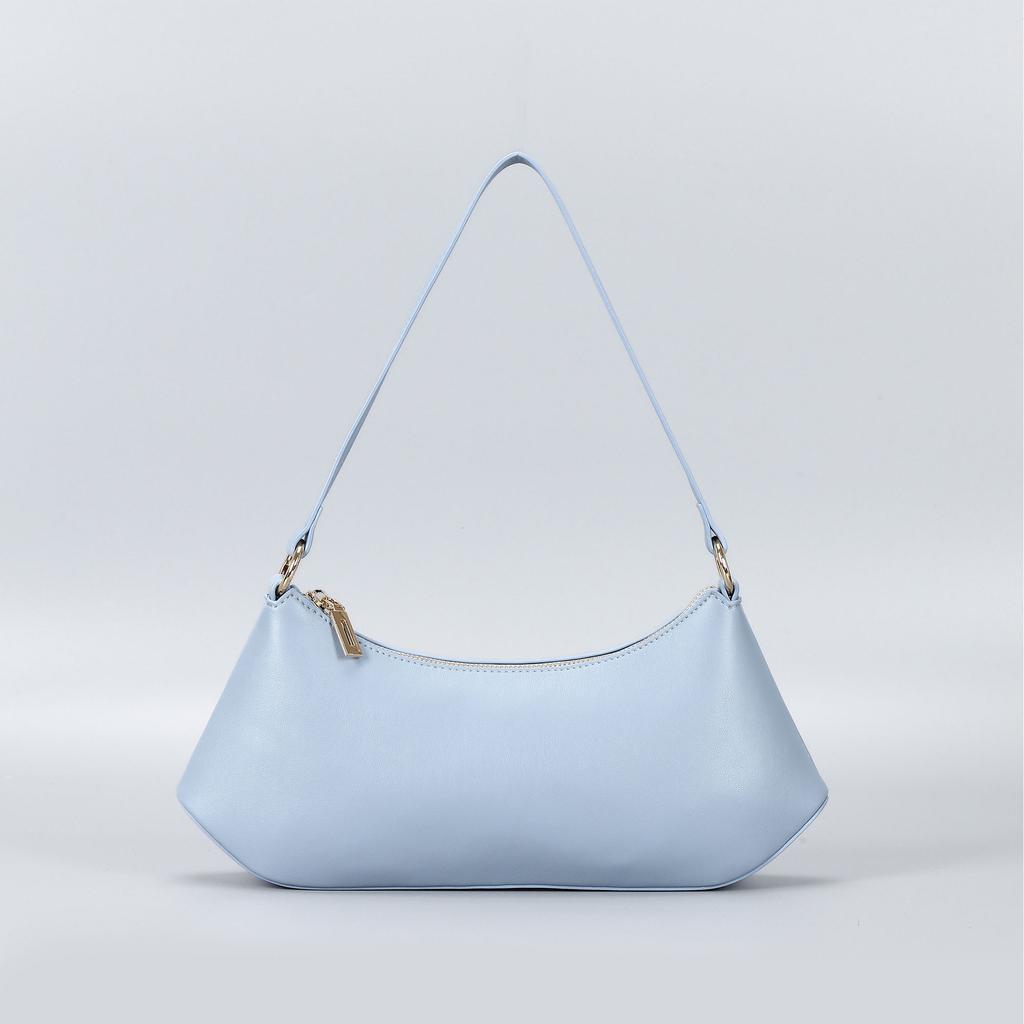 New Simple Bag Single Shoulder Underarm Bag Versatile Handbag Soft Leather Baguette Bag Handbag