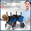 4-Rad Haustier-Rollstuhl Hundespaziergang-Hilfswagen Ältere Hunde Mobilitätshilfe Kleine Hunde Behinderte Haustier-Unterstützung