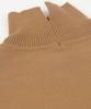 Yours BEXU1732 High Neck Cropped Size L Women's Sweat-Like Knit, Camel,