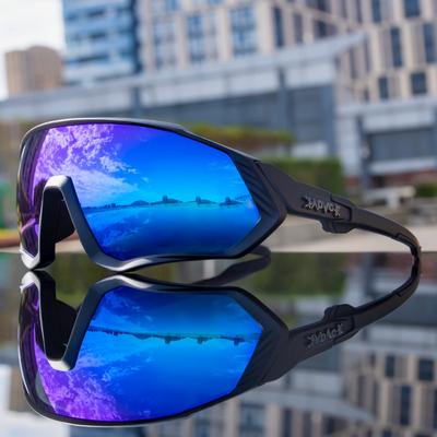 Occhiali Sportivi Polarizzati a 5 Lenti per Corsa, Equitazione, Ciclismo, Occhiali Mtb Strada, Occhiali da Moto Uomo Donna 2025, Occhiali da Sole da Bicicletta