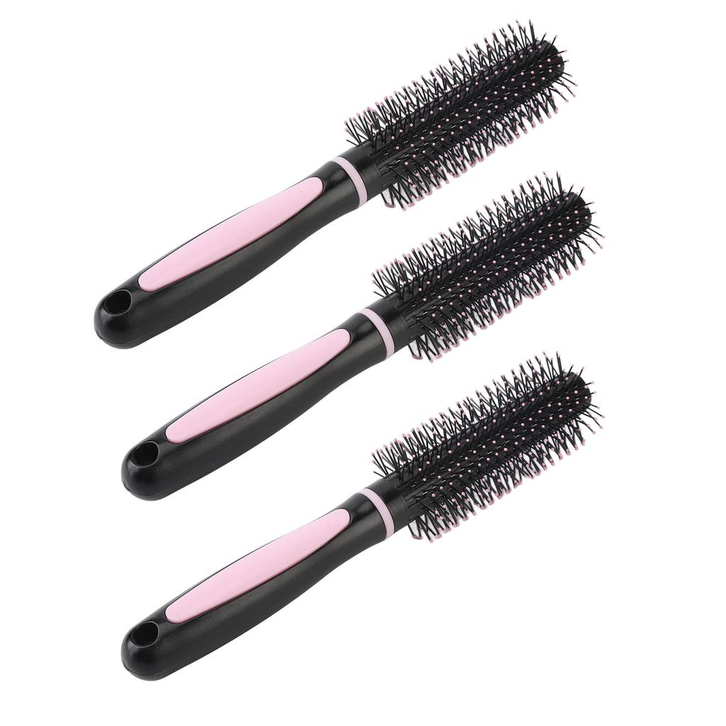 3pcs Round Hair Brush Slipless Curling Roll Comb Hair Styling Brush Home Use for Blow Drying