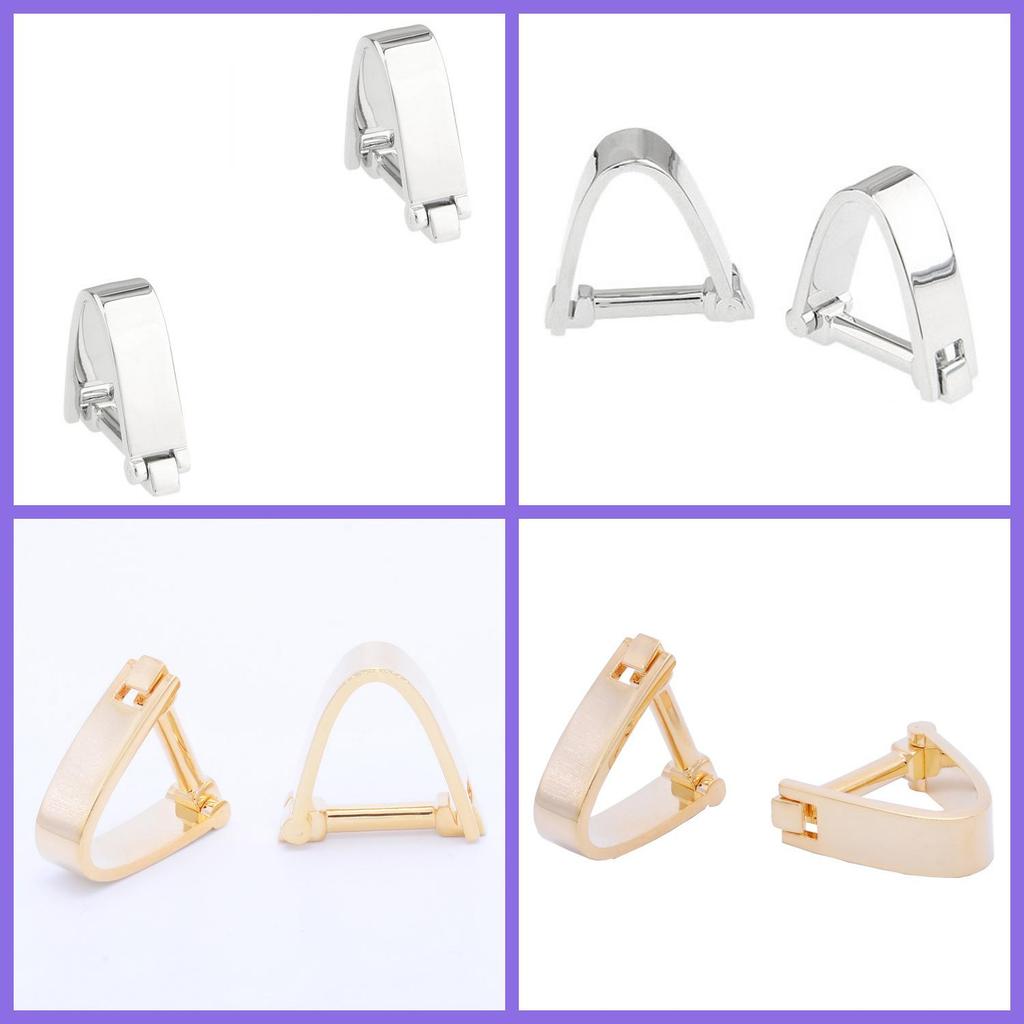 V-förmige Metallmanschettenknöpfe mit lasergraviertem Logo und gebürsteter Oberfläche