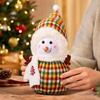 Christmas Snowman Plush Decoration Medium Size - Fabric Doll Ornament for Window Display, for Kids