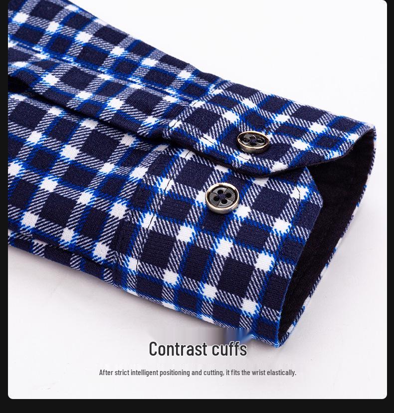 Cămașă groasă cu carouri și căptușeală din fleece pentru bărbați pentru Toamnă/Iarnă – Opțiuni multicolor disponibile