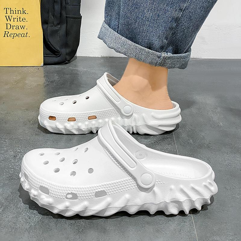 Summer Bathroom Slippers Men's and Women's Platform Beach Couple Sandals Light Fashion Walking Casual Sneakers