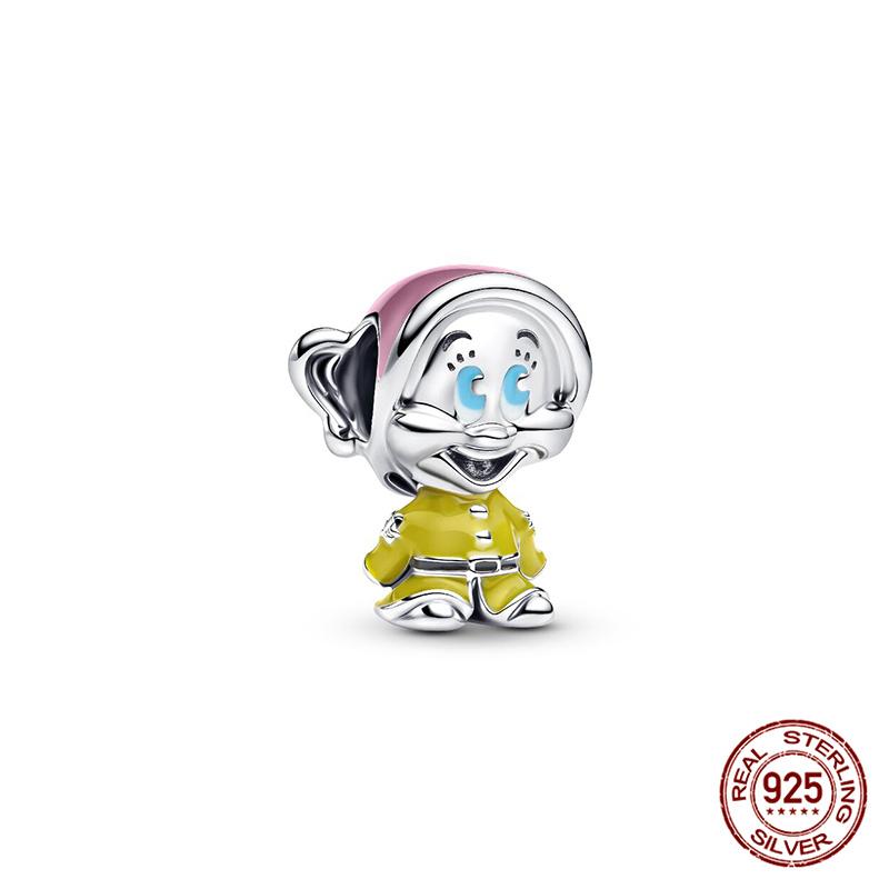 New  Mickey Minnie Beaded Marvel Lron Man Charms Plata De Leyoriginales Fit Bracelet Diy Jewelry Making Women'S Gift