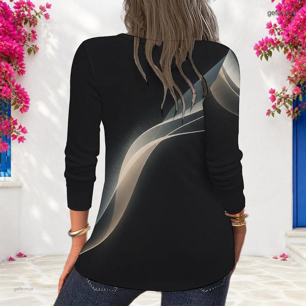 Women Plus Size Round Neck Long Sleeve Colorful Tie Dye Printed Pullover Sweatshirt