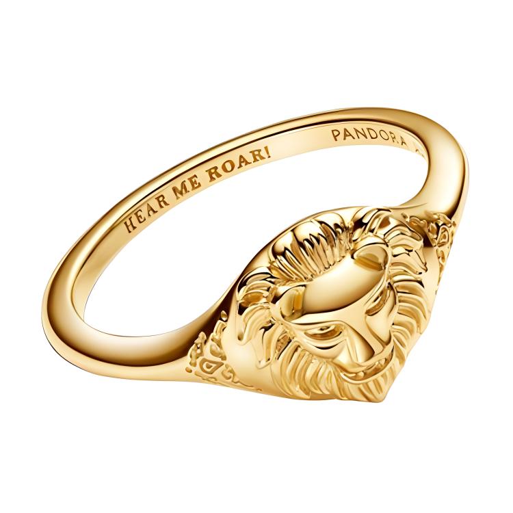 Pandora Animal Shaped 14K Gold Plated Ring Unisex rings 163139C00 Box,52