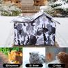Outdoor Cat House Waterproof Warm Windproof Outdoor Kitten Tent Pet House For Garage Barn Patio Backyard Garden Park Residential