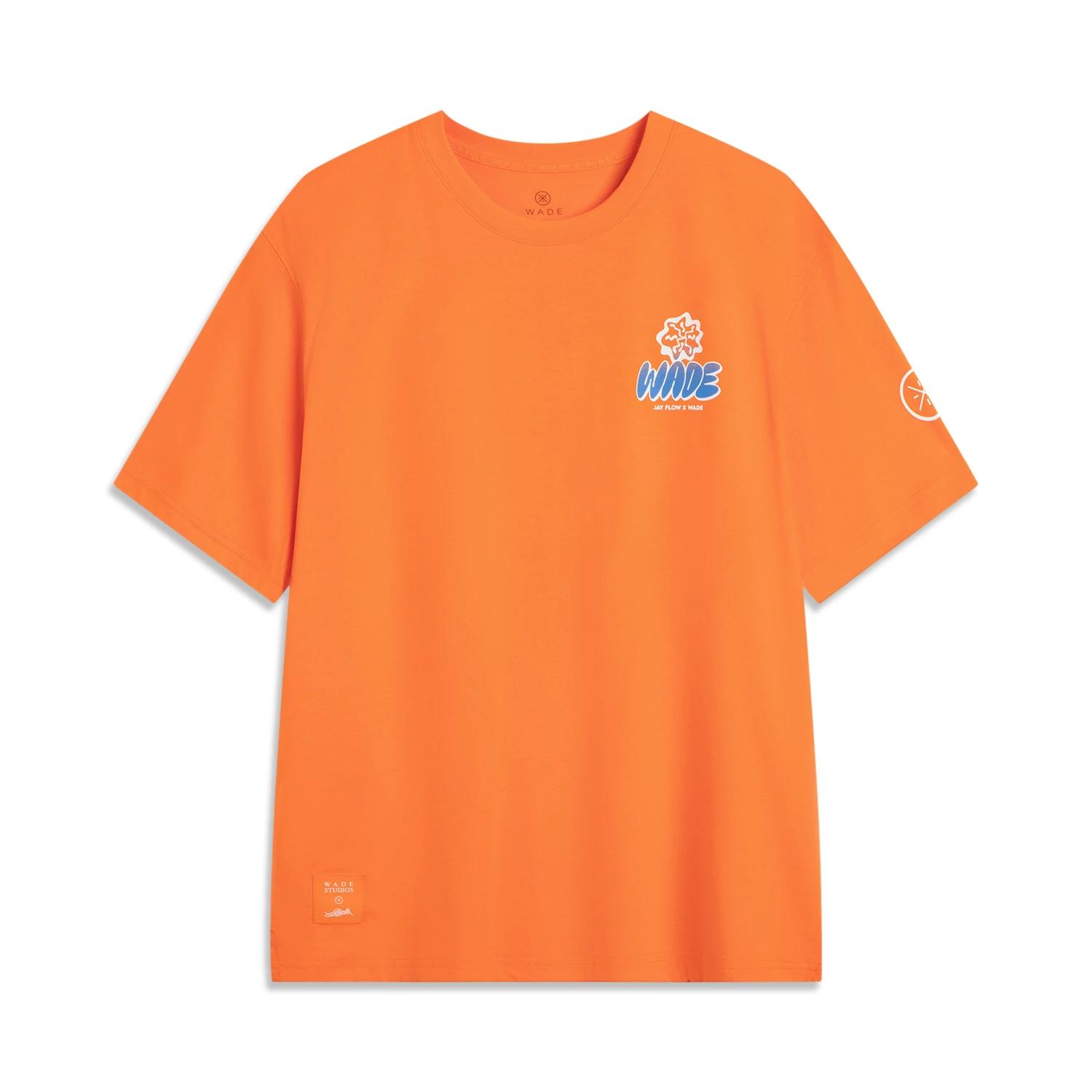 

Li Ning X Jay Flow Wade Series Sports Crew Neck Pullover Casual Loose Simple Letter Print Comfortable Versatile Short Sleeve T-Shirt AHSVA05-3 3XL