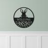 Custom Rabbit Metal Sign for Garden Wall Art Porch Decor Easter Outdoor Gift